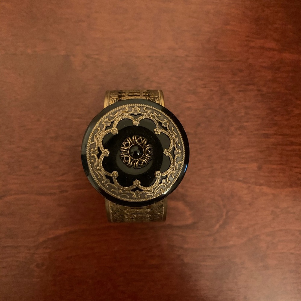 copper bracelet with stone